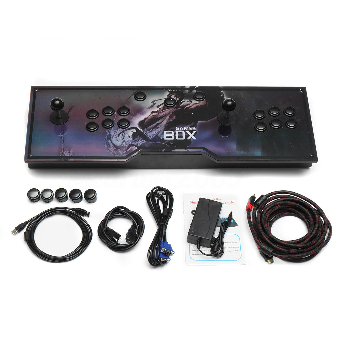 Pandora's Box 4S 815 HD Video Games Home Arcade Console Kit 2 PK Joystick Player