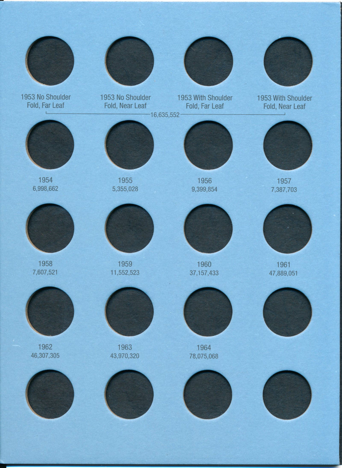 Whitman Coin Folder 3199 CANADA 5 Cents 1922-1964 Volume 1