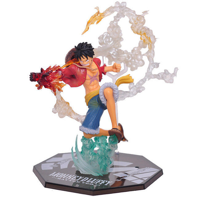 One Piece Anime Monkey D Luffy Battle Version 8" pvc figure toy New With Box