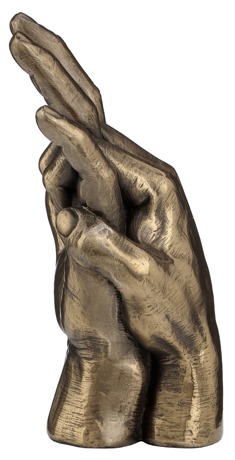 Soulmates Lovers Hands Entwined Statue Sculpture Figurine Bronze Finish Art