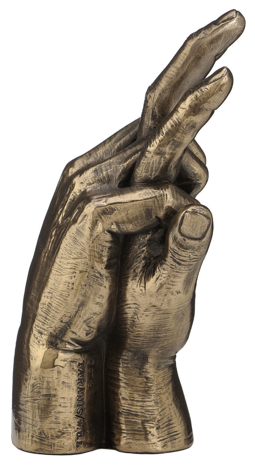 Soulmates Lovers Hands Entwined Statue Sculpture Figurine Bronze Finish Art