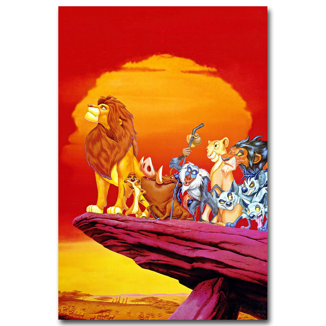 The Lion King Cartoon Movie Art Silk Poster Canvas Print 12x18 24x36 inch