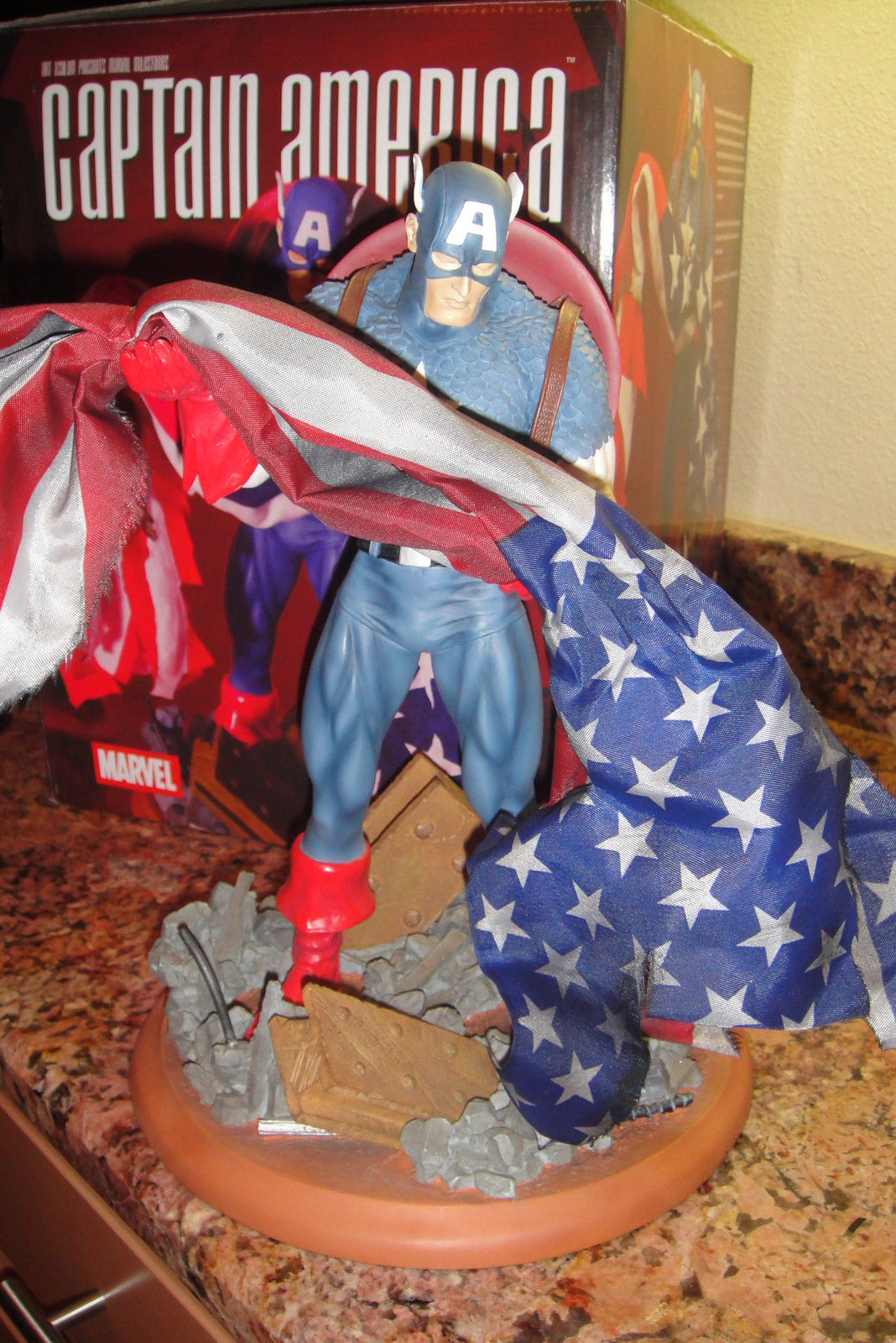 MARVEL MILESTONES CAPTAIN AMERICA FULL Size STATUE 9/11 AVENGERS Maquette MOVIE