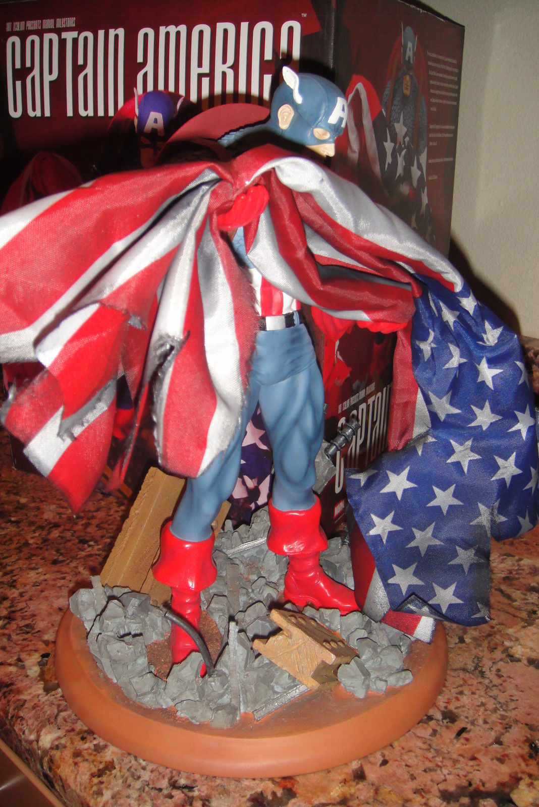 MARVEL MILESTONES CAPTAIN AMERICA FULL Size STATUE 9/11 AVENGERS Maquette MOVIE