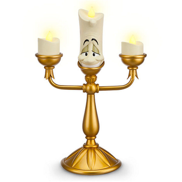 NEW! Disney Parks Beauty & Beast LUMIERE Light Up Candelabra Candle