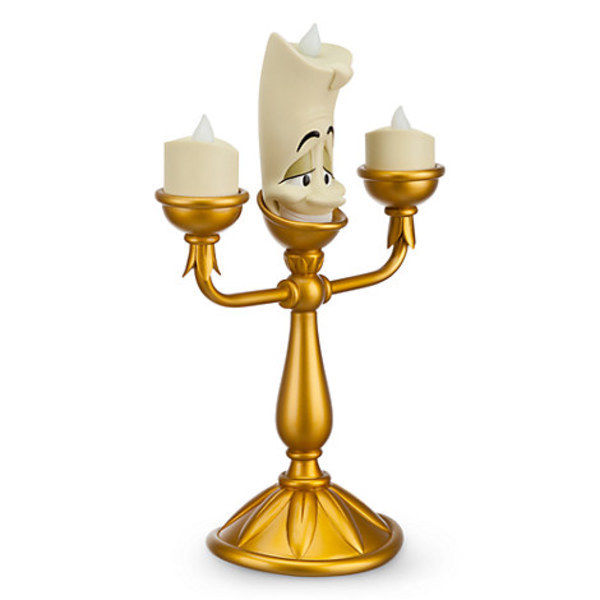 NEW! Disney Parks Beauty & Beast LUMIERE Light Up Candelabra Candle