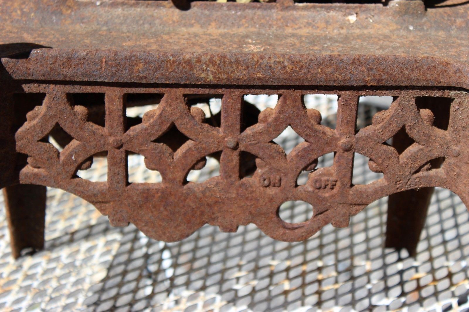 Vintage Antique Gas Space Heater Ornate Cast Iron Architectural Salvage Cahill