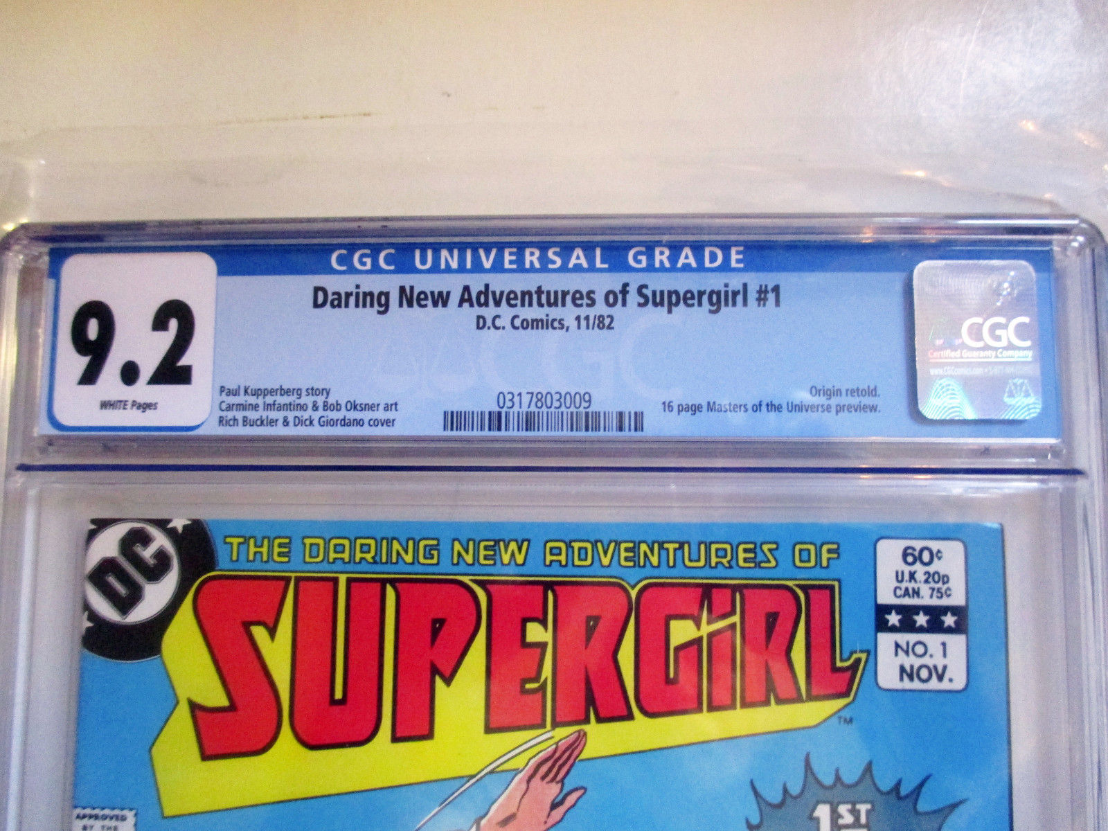 DARING NEW ADVENTURES OF SUPERGIRL  #1  CGC 9.2 High Grade  DC Bronze Kay