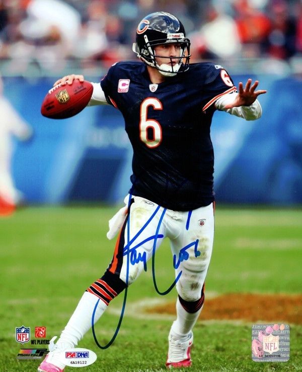 JAY CUTLER AUTHENTIC AUTOGRAPHED SIGNED 8X10 PHOTO CHICAGO BEARS PSA/DNA