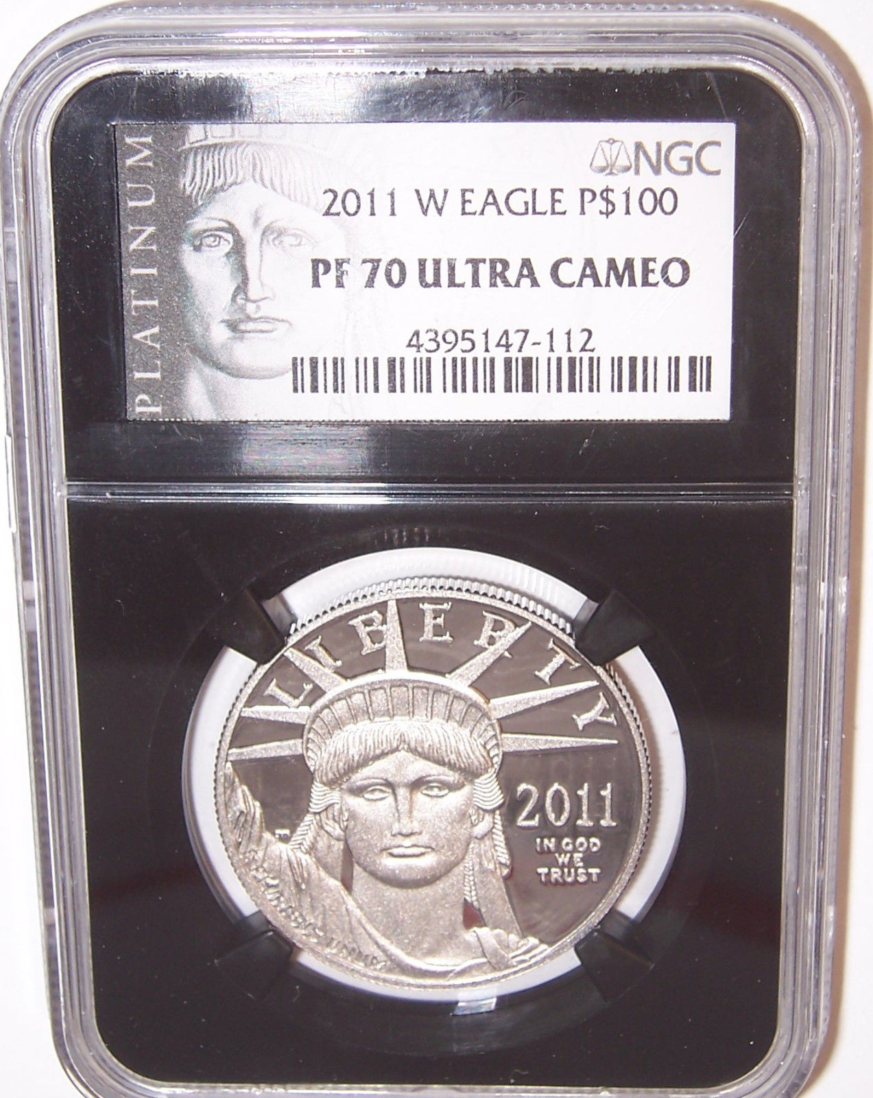 2011-W $100 1 oz .9995 Platinum Eagle NGC PF70 Ultra Cameo Retro Black Core!!!