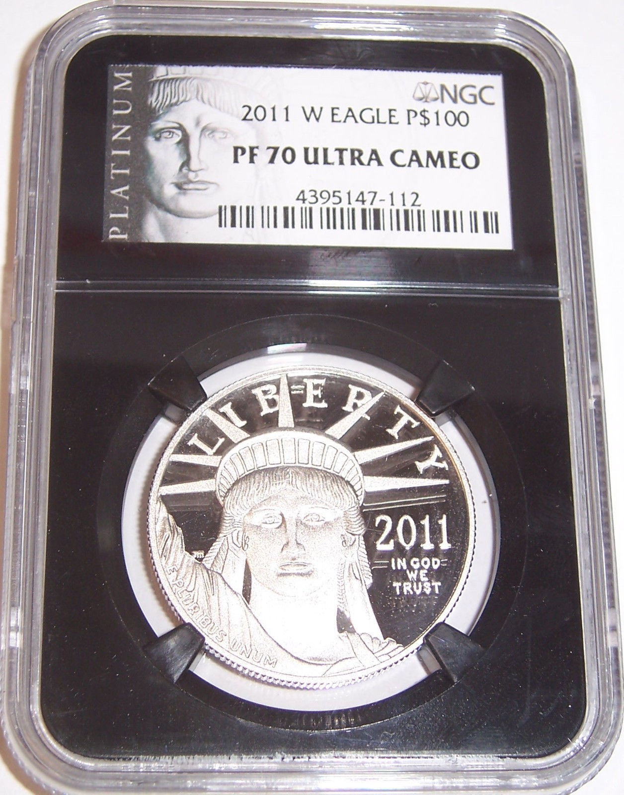 2011-W $100 1 oz .9995 Platinum Eagle NGC PF70 Ultra Cameo Retro Black Core!!!