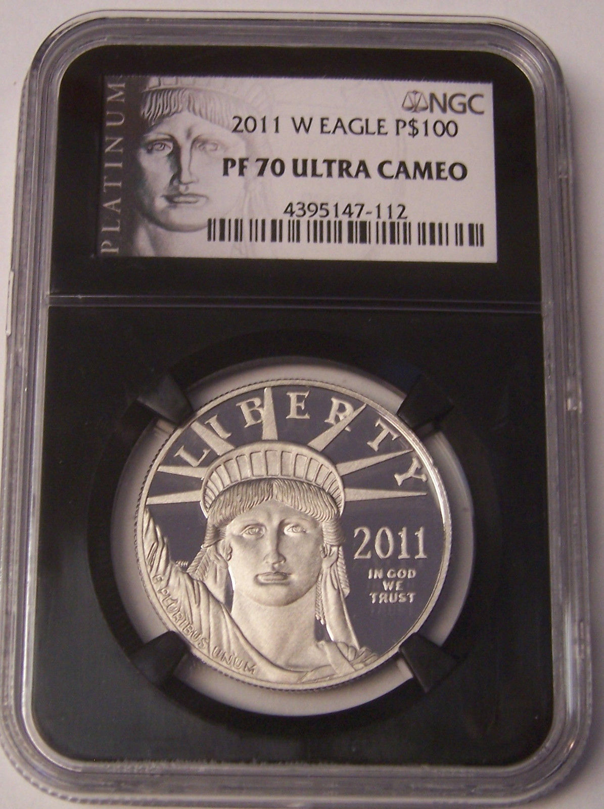 2011-W $100 1 oz .9995 Platinum Eagle NGC PF70 Ultra Cameo Retro Black Core!!!