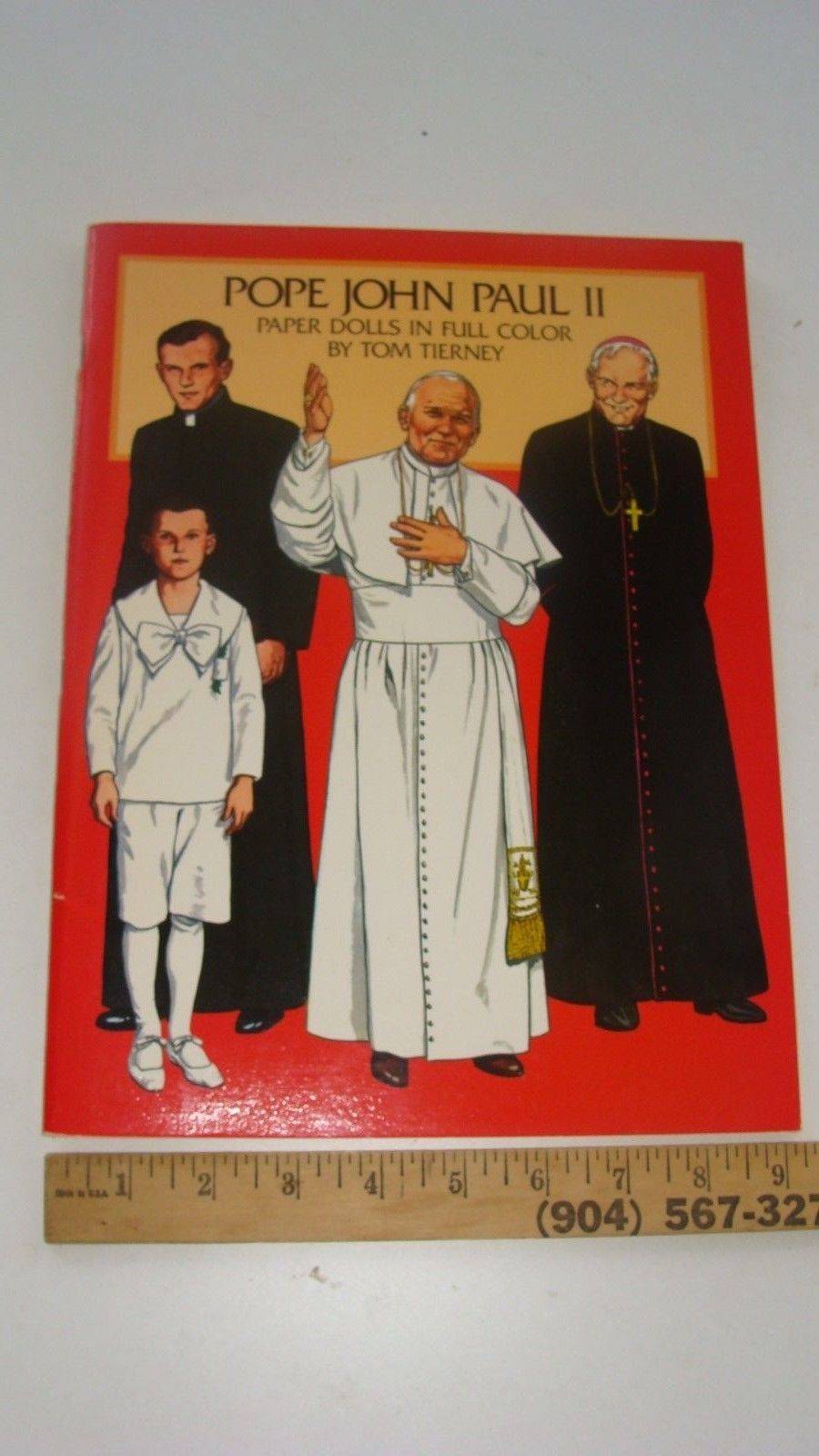 Vintage Pope John Paul II Childhood-Adult Paperdolls Book - Tom Tierney - UNCUT