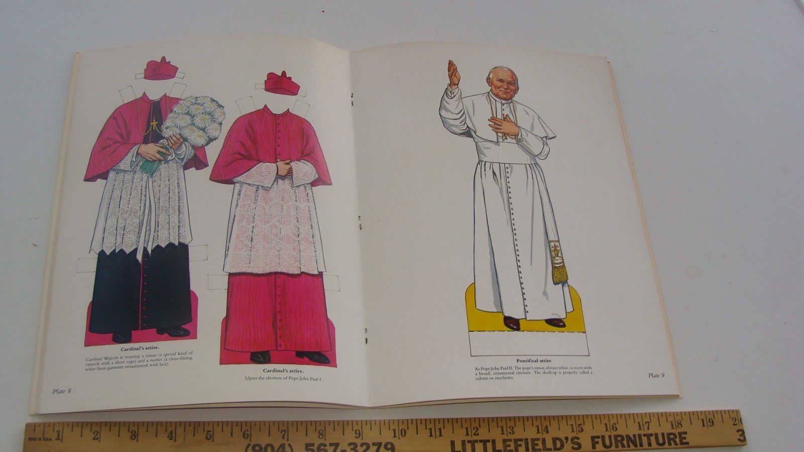 Vintage Pope John Paul II Childhood-Adult Paperdolls Book - Tom Tierney - UNCUT