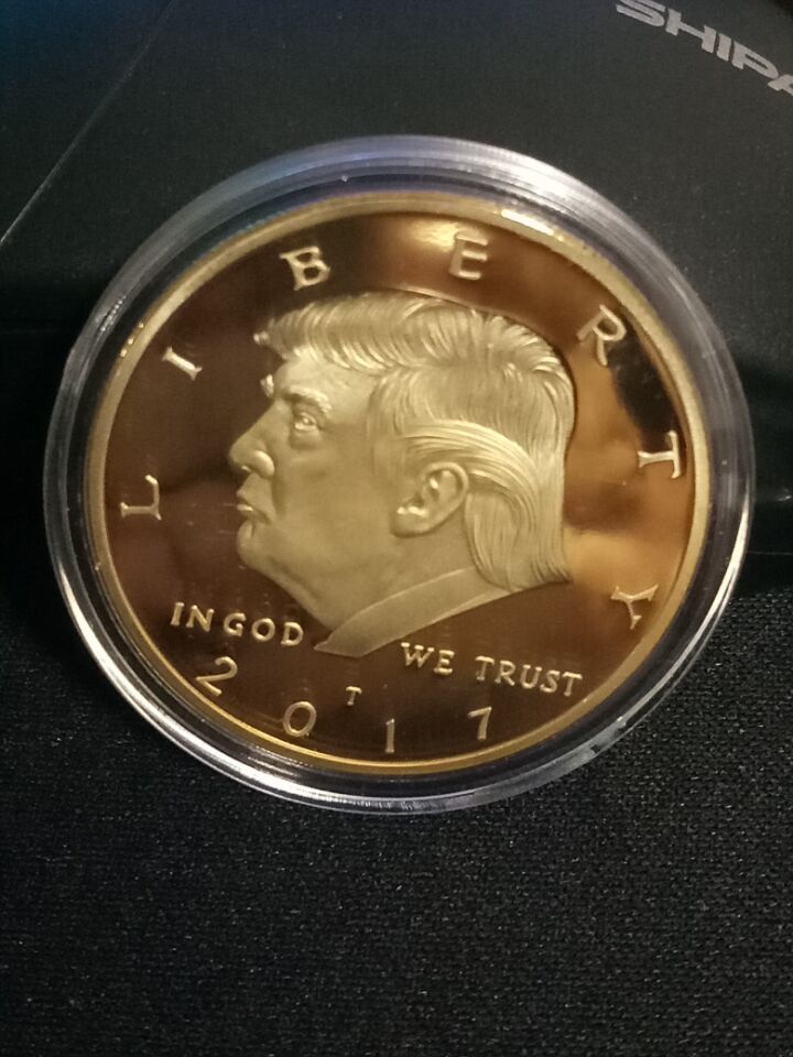 American President Donald Trump Inaugural EAGLE Commemorative Novelty Coin 2017