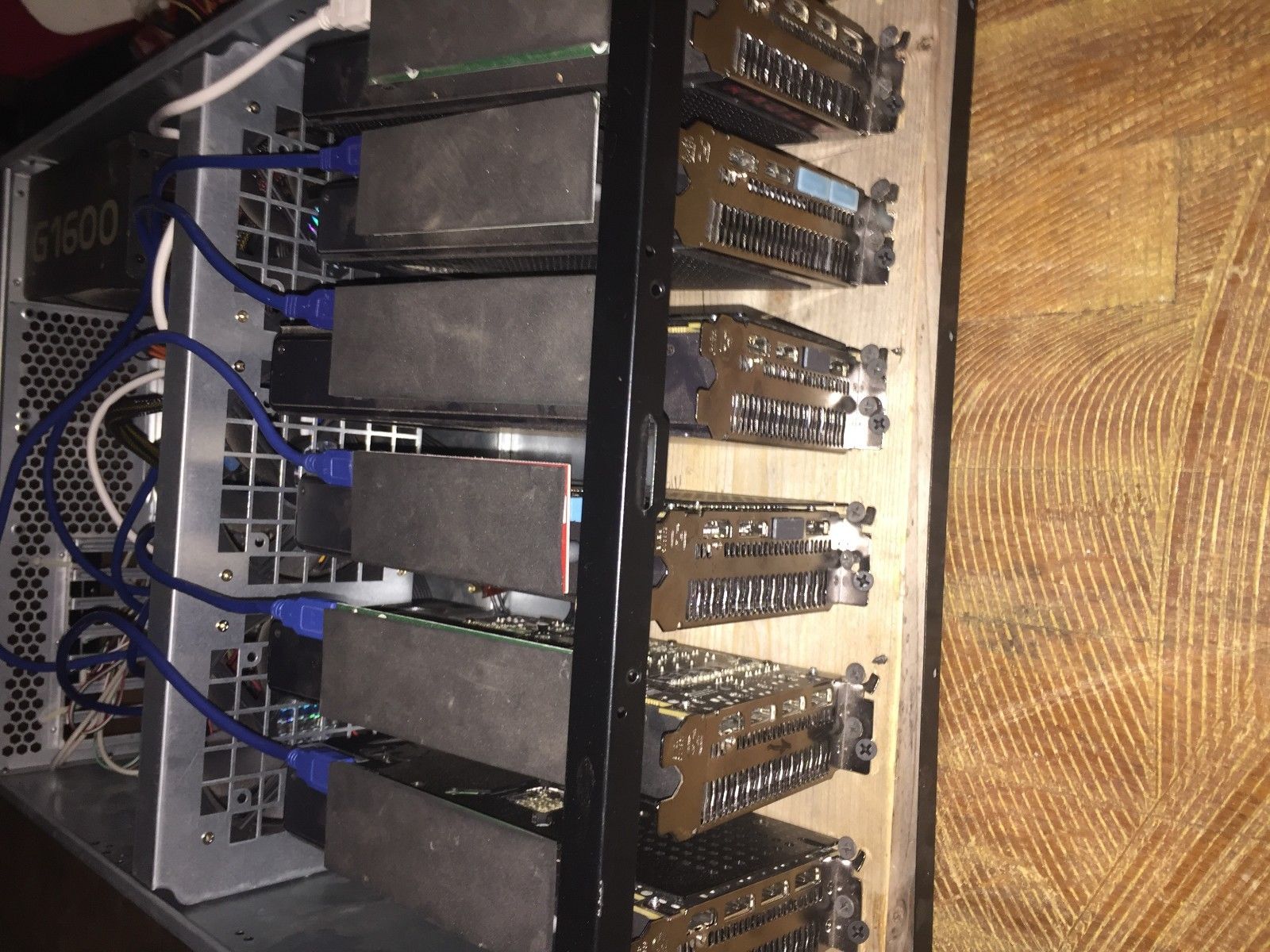 6 Radeon RX 480 8GB Graphic GPU Crypto Currency Mining Miner Rig