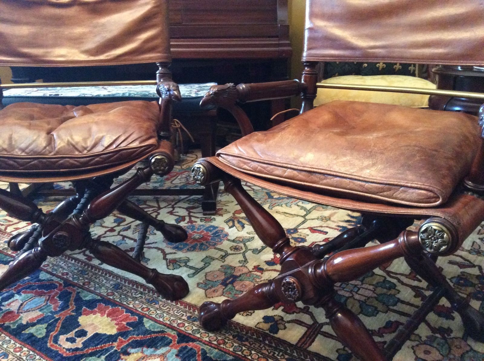 PAIR OF VINTAGE DIRECTOR STYLE CHAIRS FROM A HOLLYWOOD HOME