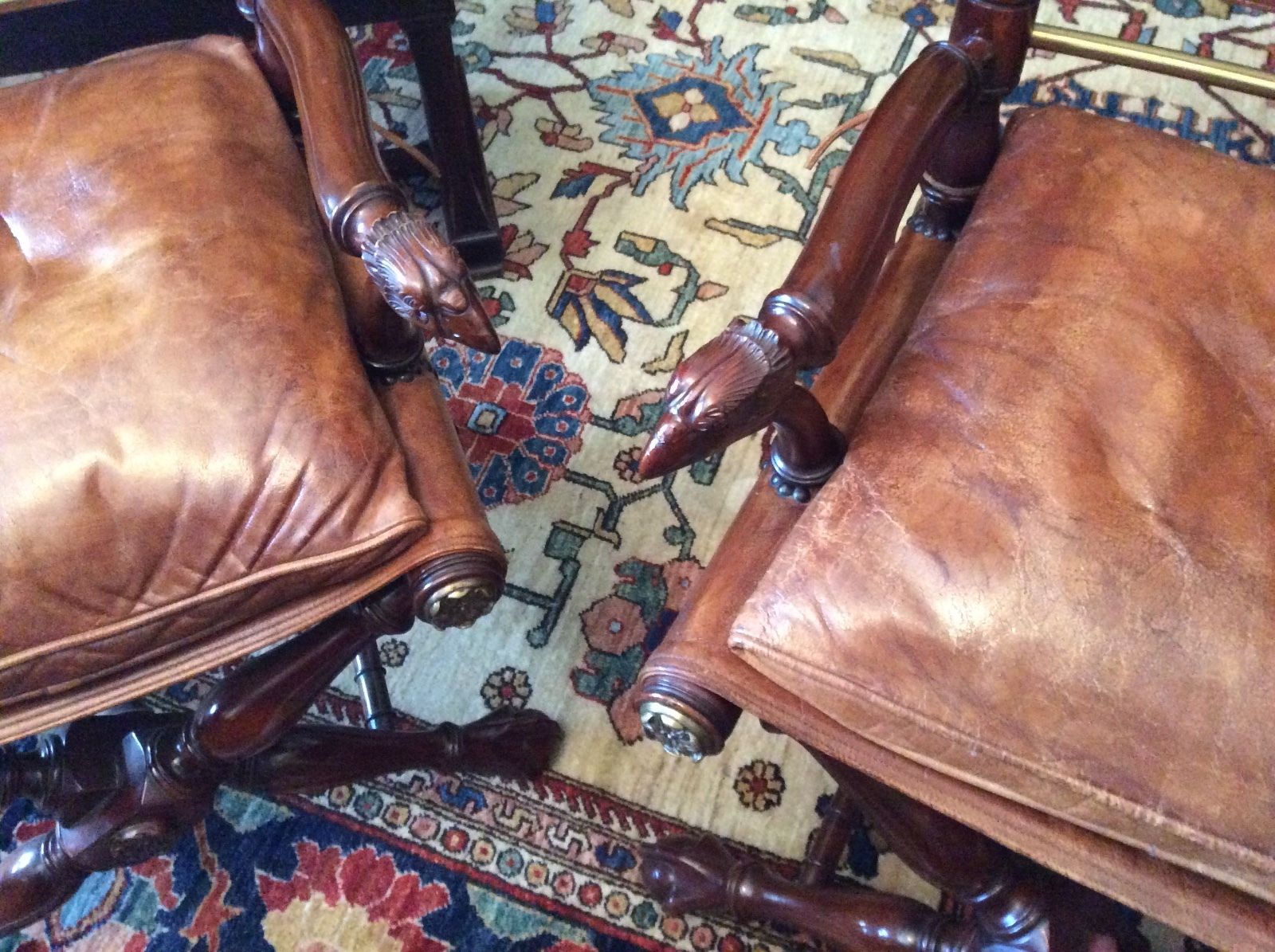 PAIR OF VINTAGE DIRECTOR STYLE CHAIRS FROM A HOLLYWOOD HOME