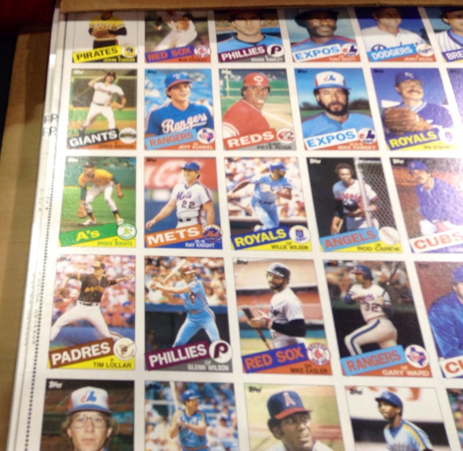 ONE MARK McGWIRE rookie card UNCUT 132 TOPPS BASEBALL card SHEET 1985 RARE