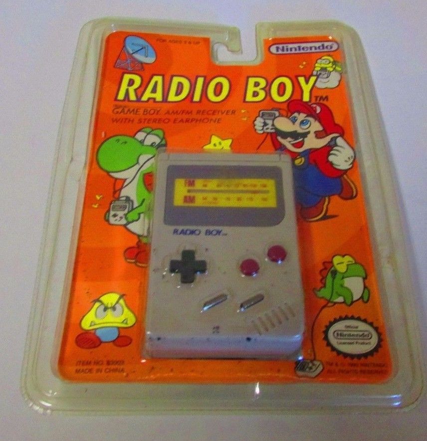 Vintage Nintendo Radio Boy Game Boy AM/FM Receiver With Stereo Earphone