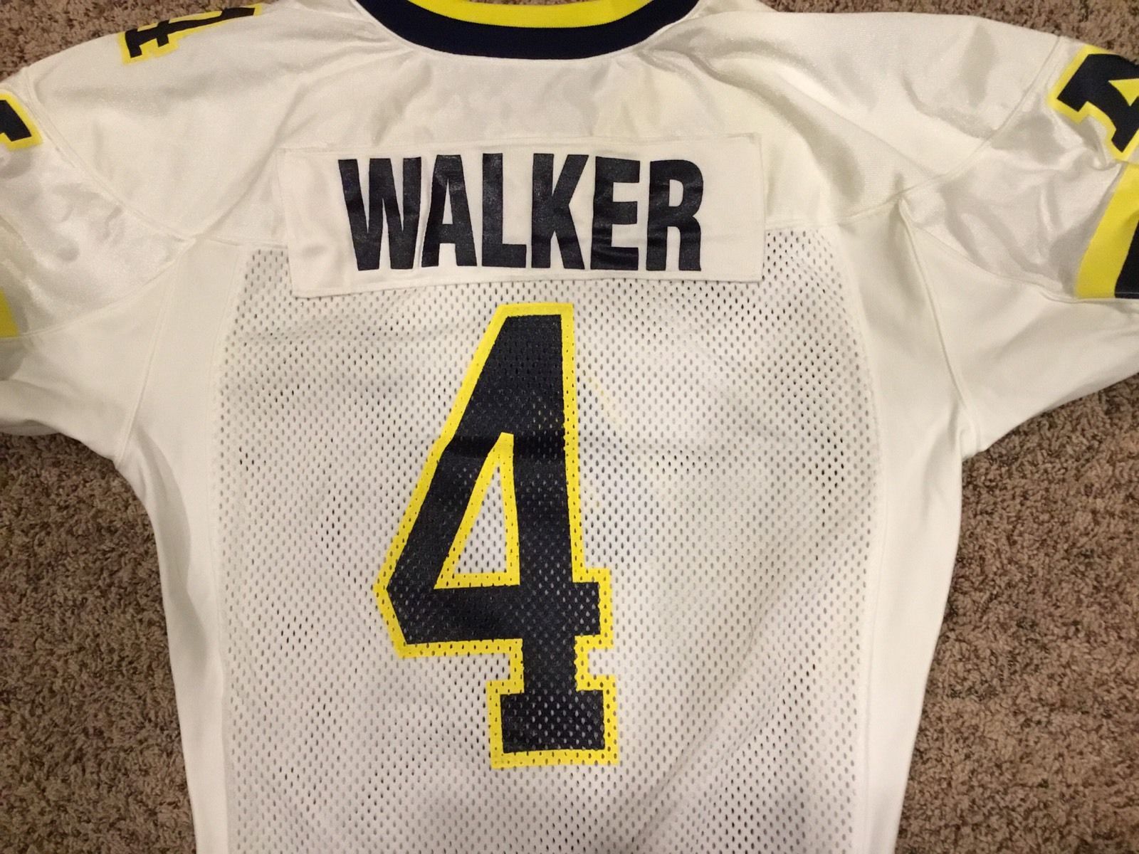 2000 ORANGE BOWL MARQUISE WALKER MICHIGAN NIKE USED/WORN/GAME ISSUED JERSEY