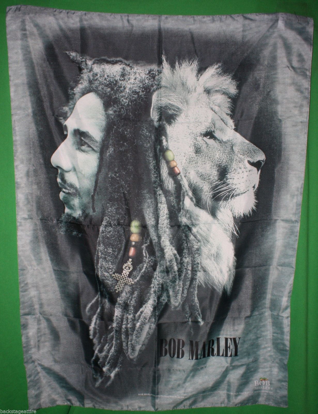 Bob Marley Profiles Lion Reggae 30x40 Cloth Poster Flag Fabric Wall Banner-New