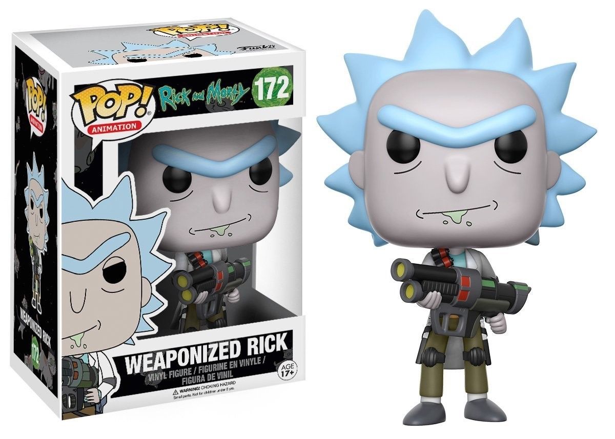 Funko - Rick and Morty Figurine - Weaponized Rick Pop Vinyl Action Figure New