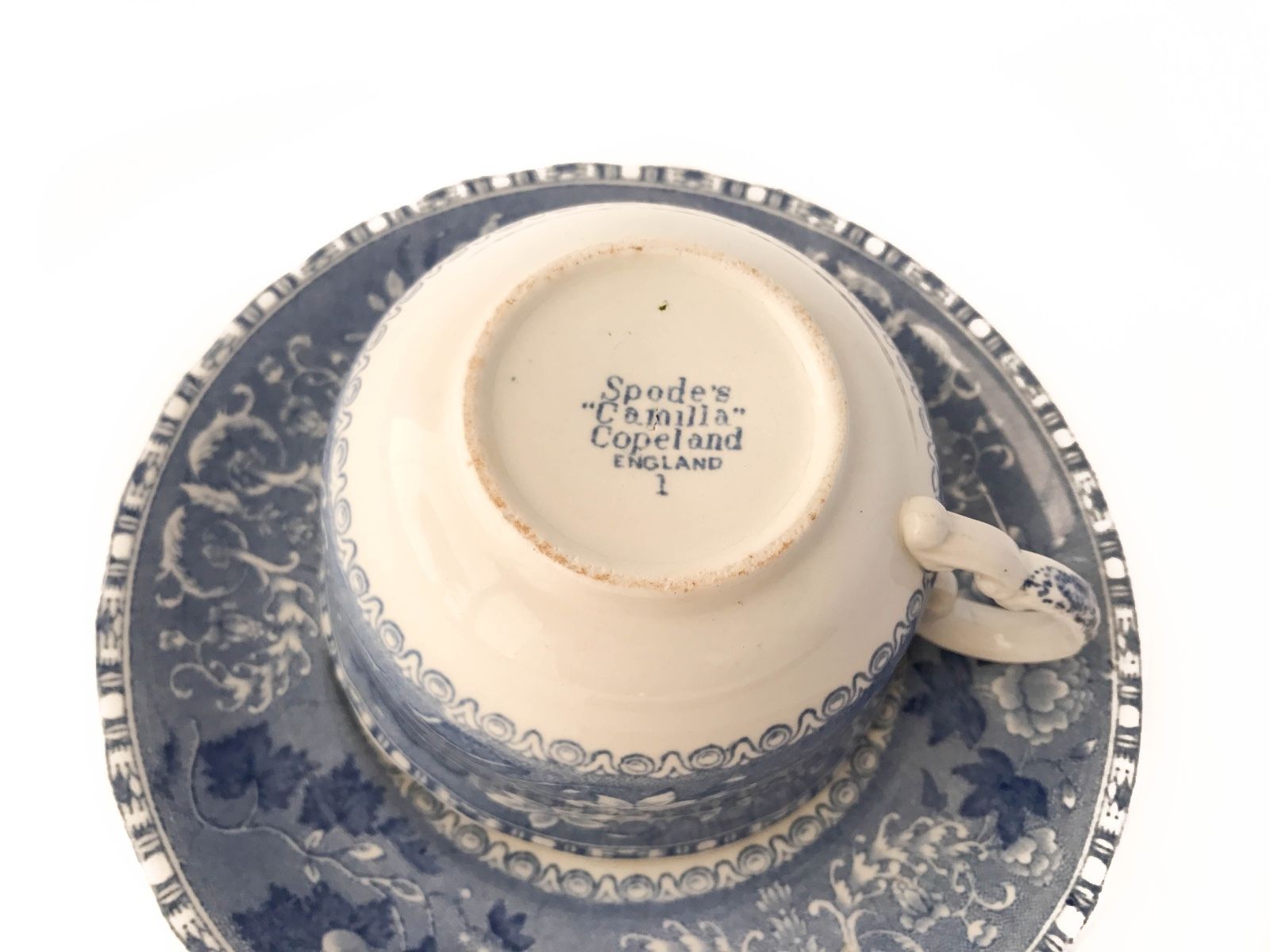 Vintage Copeland Spode's Blue Camilla Cup and Saucer Excellent Condition