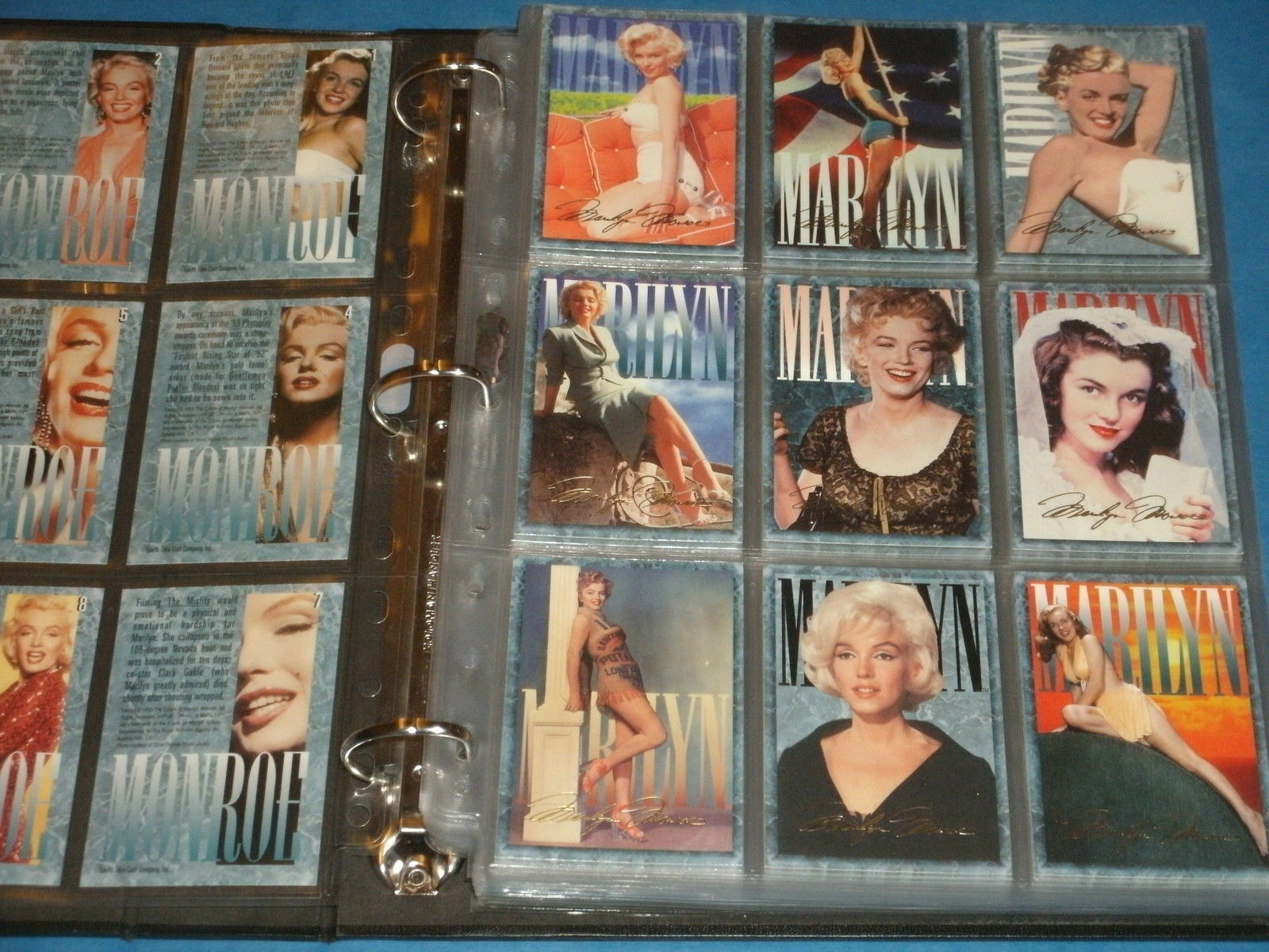 MARILYN MONROE: Series 1 &2 Box/Binder & Mini-Master Sets Of Trading Cards Rare