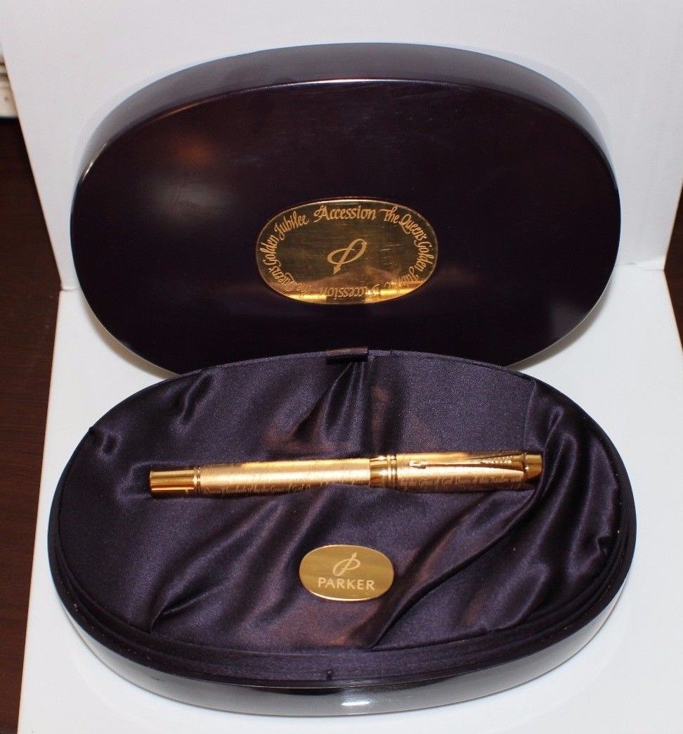 PARKER Duofold Limited Edition Queen's ACCESSION Jubilee Fountain Pen NEW  2002