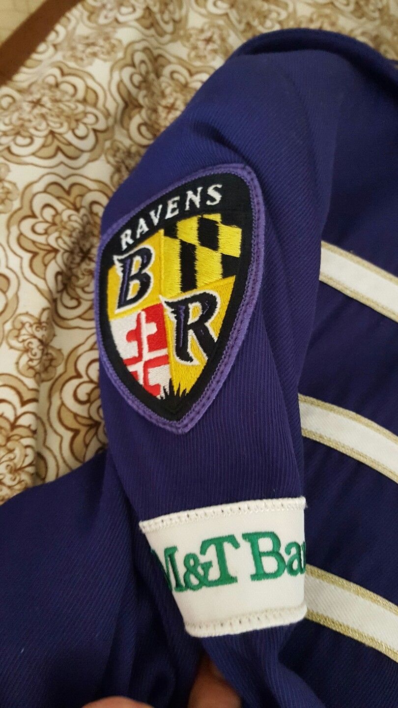 Baltimore ravens game used first issue game worn uniform. loa