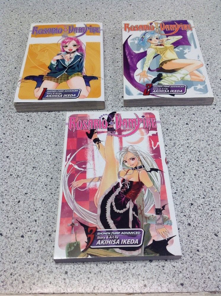 Rosario + Vampire 1 - 10 $ Season II 1 - 11 Lot Shonen Jump Manga Ikeda English