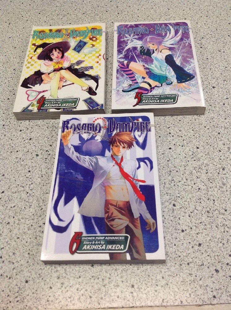 Rosario + Vampire 1 - 10 $ Season II 1 - 11 Lot Shonen Jump Manga Ikeda English