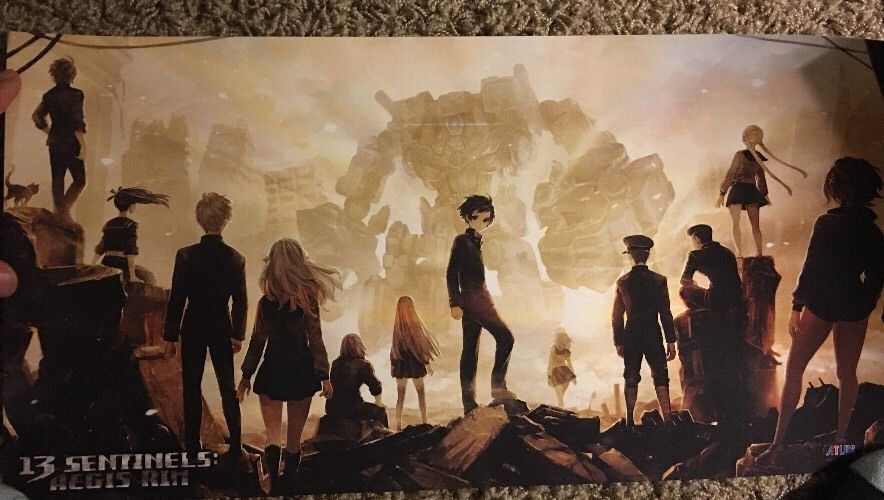 E3 2017 Atlus Games Limited Edition Lithograph Print Poster 13 Sentinels