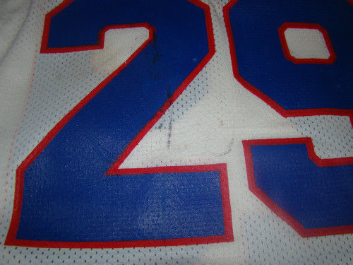 BUFFALO BILLS GAME USED AWAY JERSEY #29 JASON BRATTON 1993 SIZE 46 CHAMPION