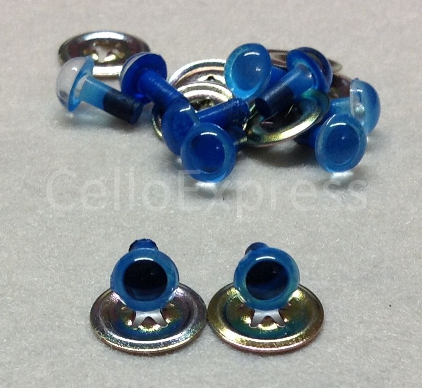 Various 6mm PLASTIC EYES with METAL BACKS for Teddy Bear Making Soft Toy Doll