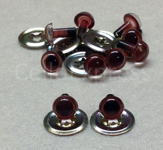 Various 6mm PLASTIC EYES with METAL BACKS for Teddy Bear Making Soft Toy Doll