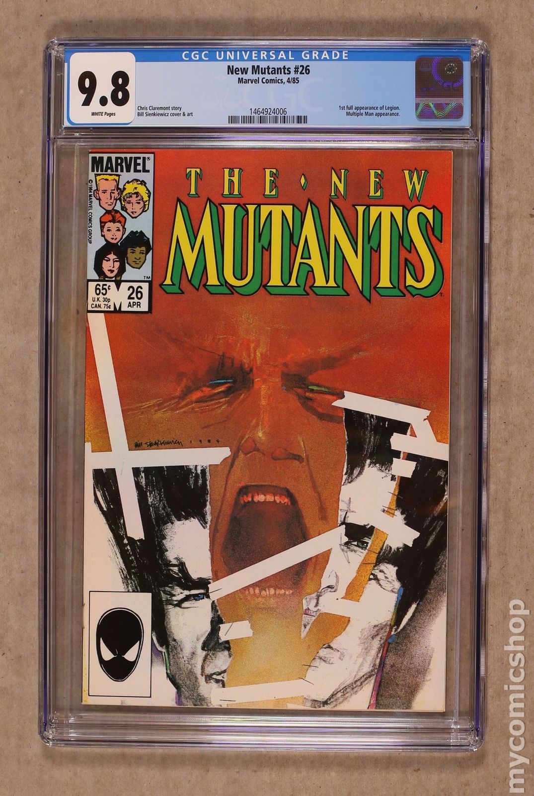 New Mutants (1983 1st Series) #26 CGC 9.8 1464924006