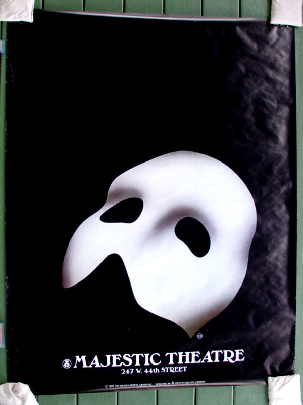 Phantom of the Opera Majestic Theatre 1986 Original Theatre Poster 41x52