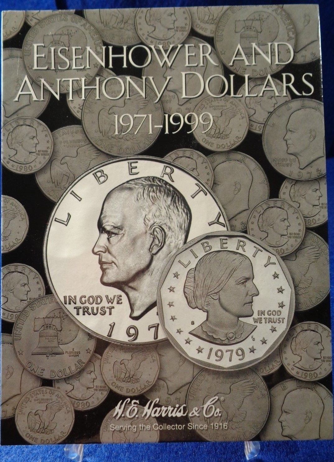 HE Harris Eisenhower and Anthony Dollars 1971-1999 Coin Folder, Album Book #2699