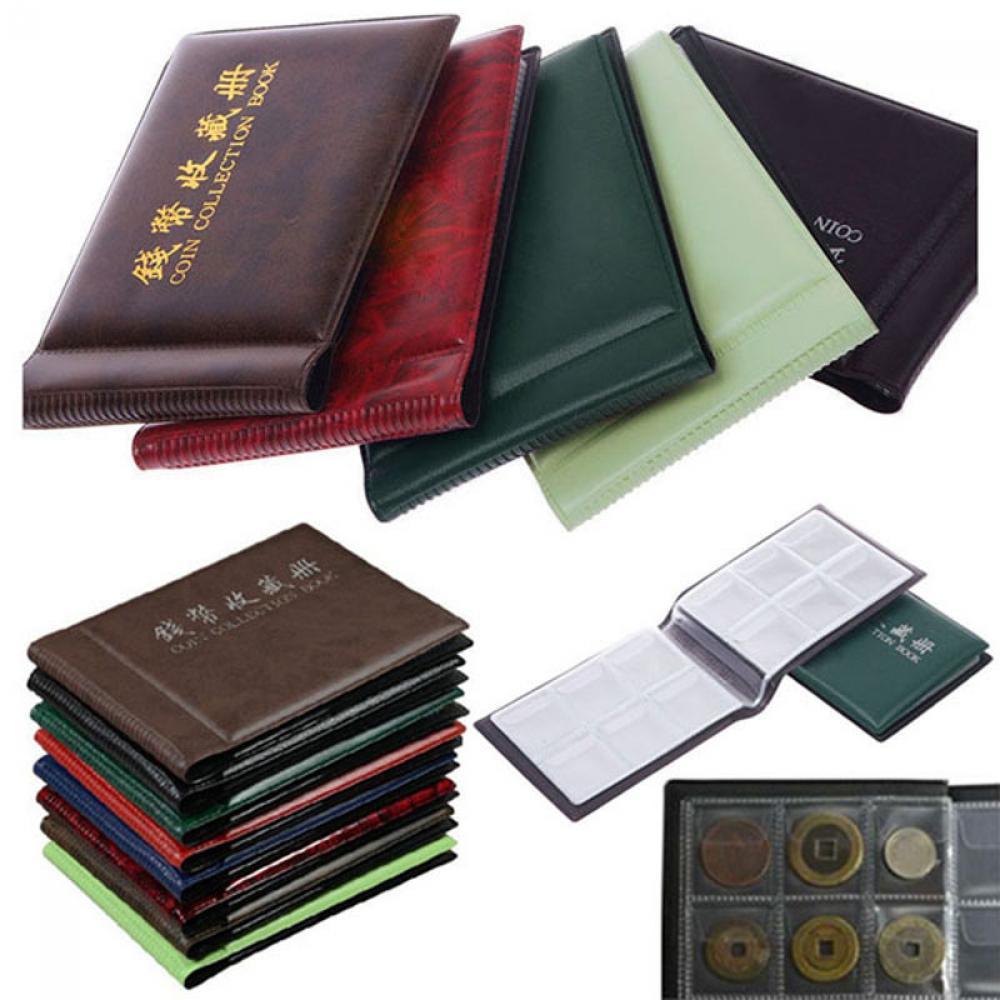 60 Holders Collecting Money Penny Pockets Collection Storage Coin Album Book New