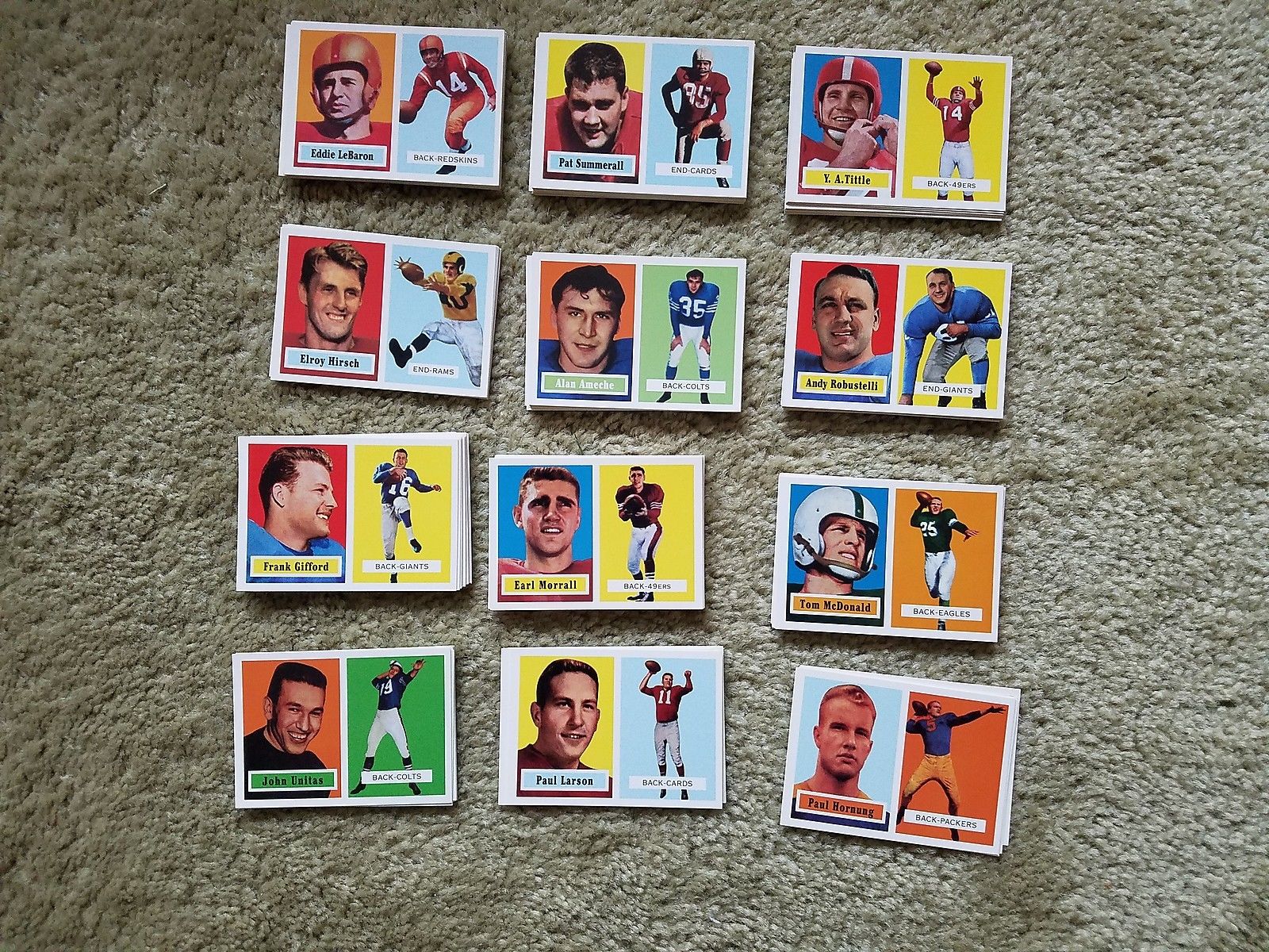1957 Topps Football Archive Set of 154 + 3 TBTC Sets