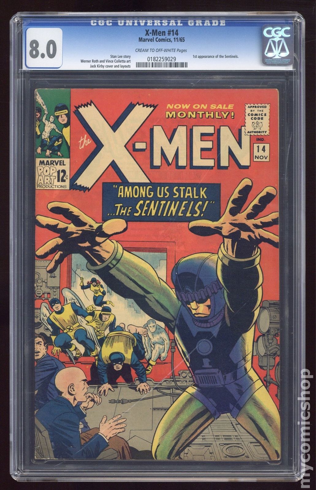 Uncanny X-Men (1963 1st Series) #14 CGC 8.0 0182259029