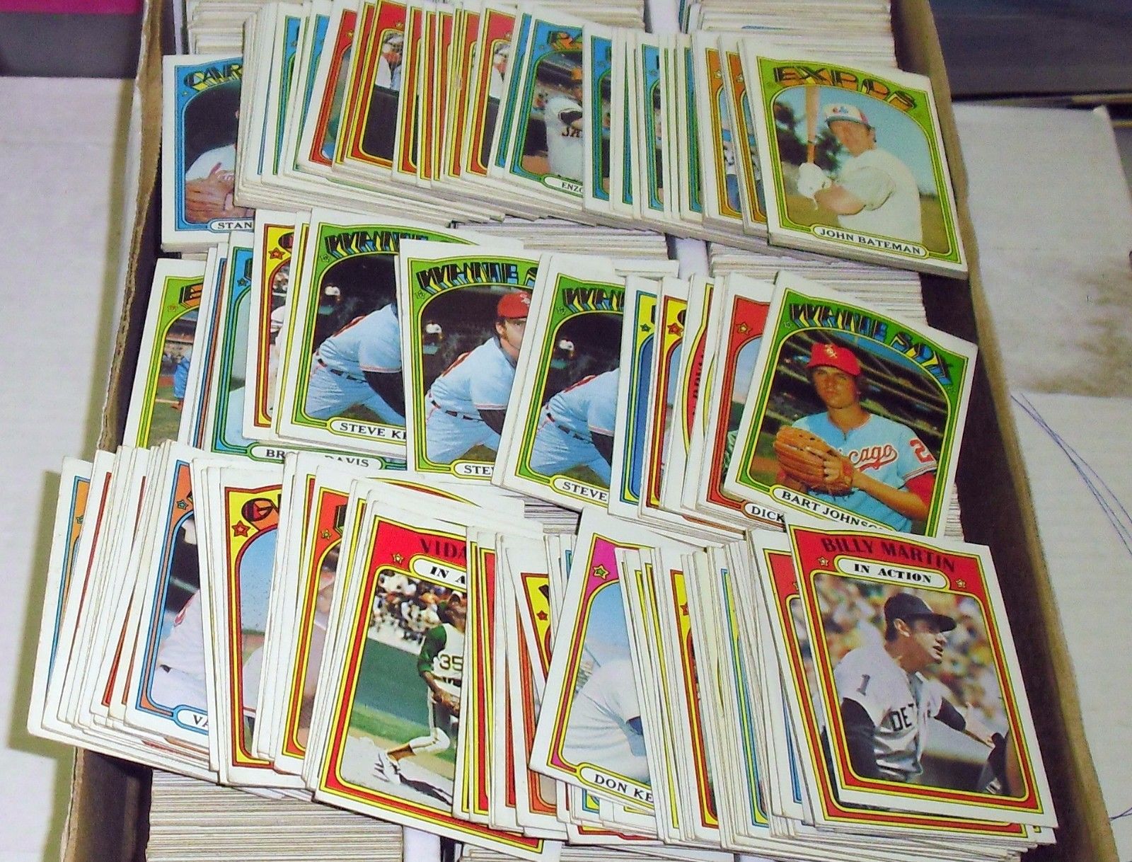 1970/71/72 TOPPS BASEBALL CARD SET BUILDER LOT (40) EX-NRMT NO DUPES!