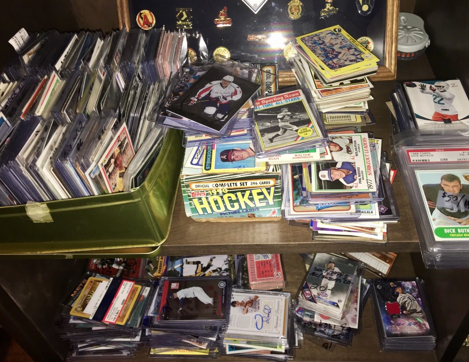 Baseball & Football GRADED RC Stars & HOF Card Lot HUGE ESTATE AUCTION Break FS