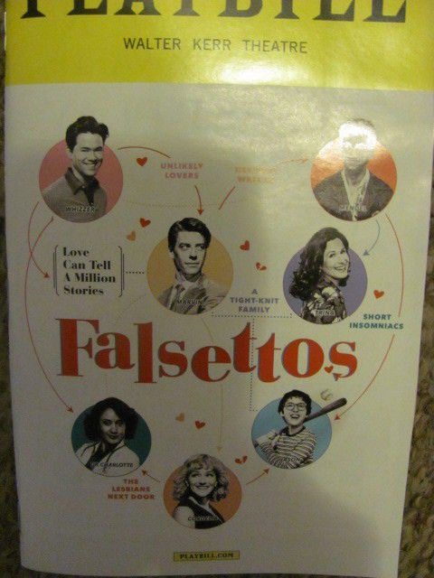 FALSETTOS Playbill Broadway Musical CHRISTIAN BORLE STEPHANIE J BLOCK