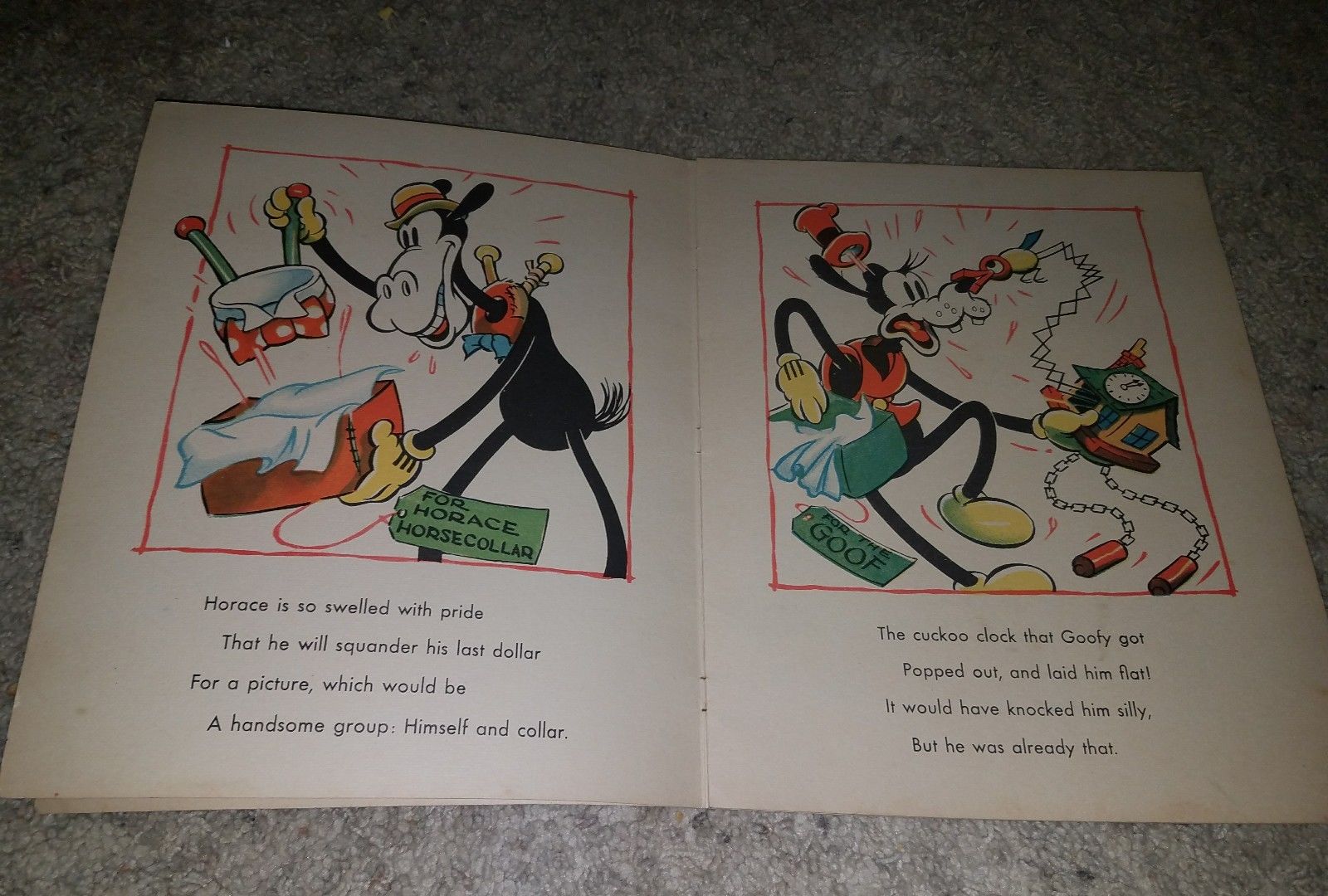 Mickey Mouse and His Friends (1936) #904 Linen-Like Walt Disney USA book Vintage