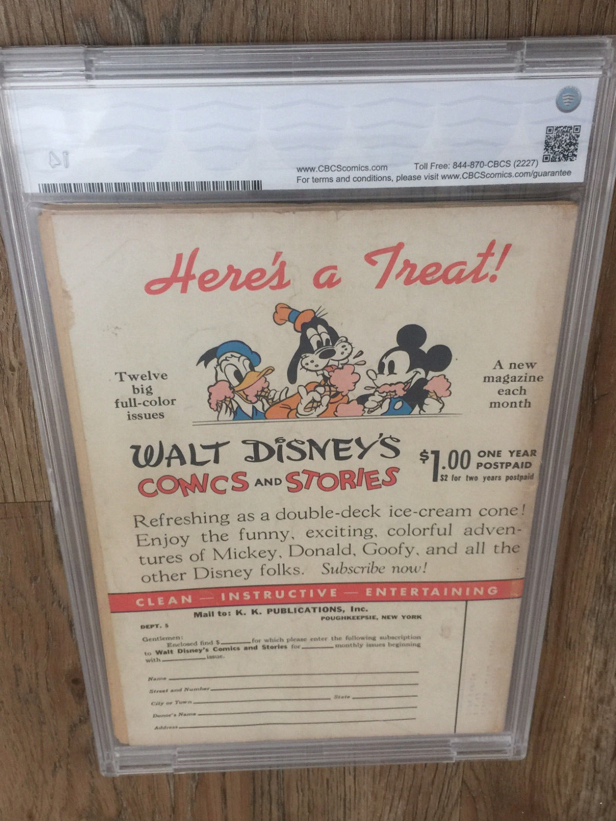 Walt Disney's Comics and Stories #32 1943 CBCS 4.0 (VG) not CGC