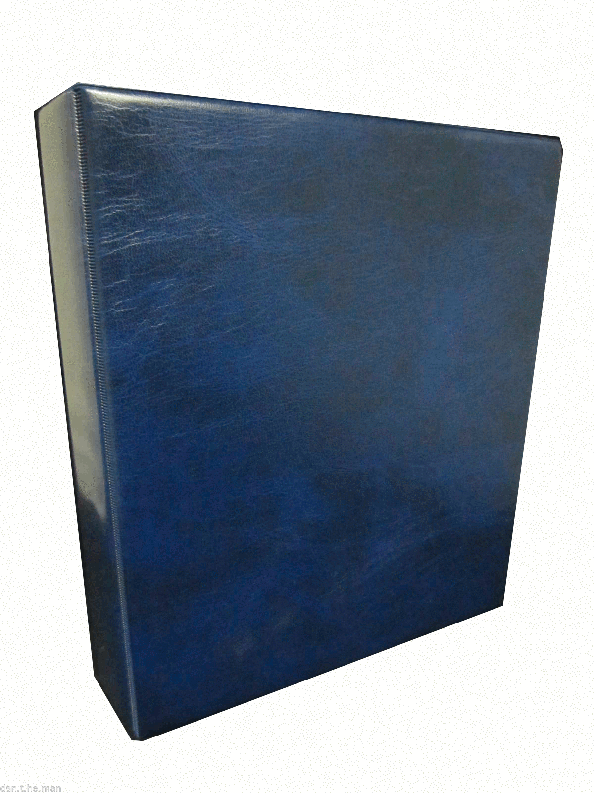 BLUE BRITANNIA STAMP ALBUM / BINDER & SLIPCASE - 4 'D' RING - SPINE POCKET