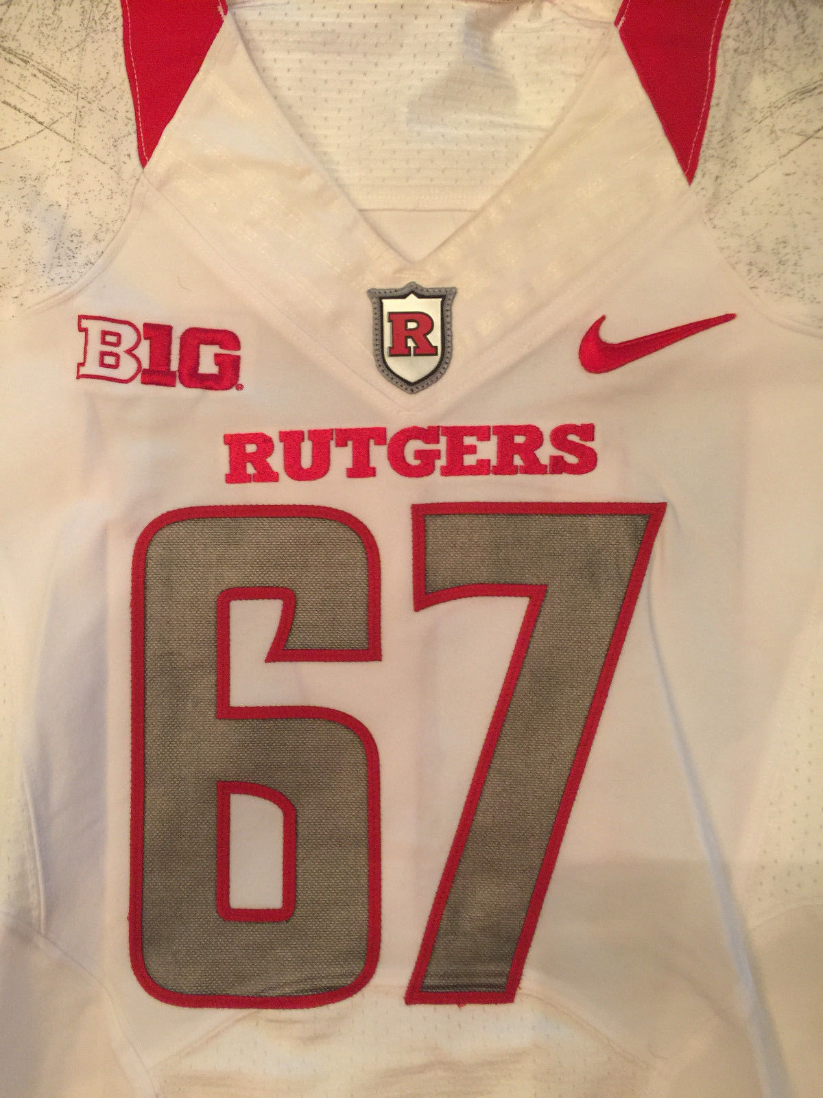 Nike Rutgers Football Game Worn Jersey 2015 BIG 10